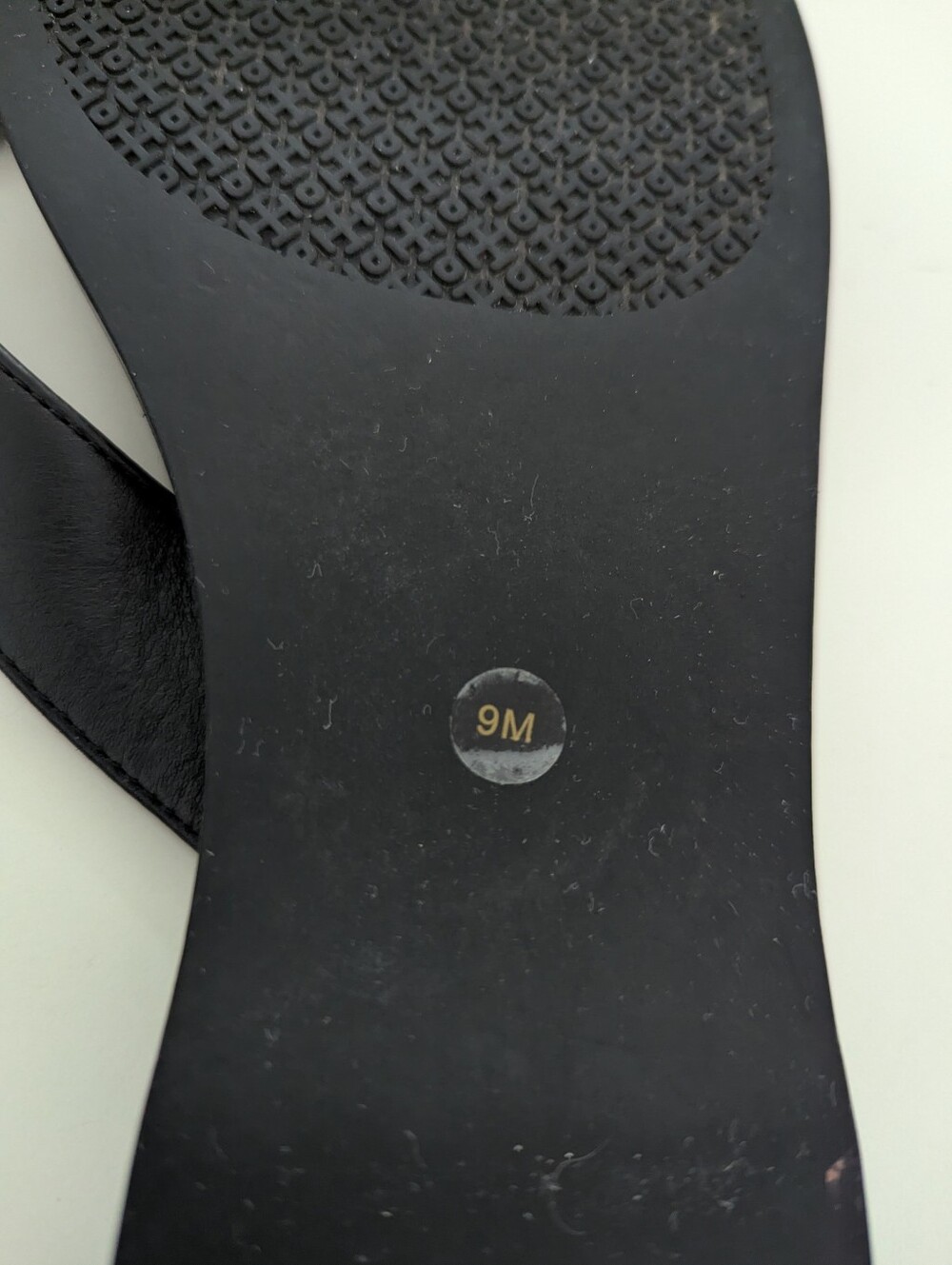 EUC! Tory Burch Benton Thong Sandal In Black Leather Size 9 - Picture 14 of 15
